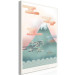 Canvas Fuji-San - drawing image of Mount Fuji background of the morning sky 134985 additionalThumb 2