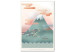 Canvas Fuji-San - drawing image of Mount Fuji background of the morning sky 134985