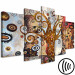 Canvas Art Nouveau tree - an abstract pentaptic with geometric elements 118495 additionalThumb 6