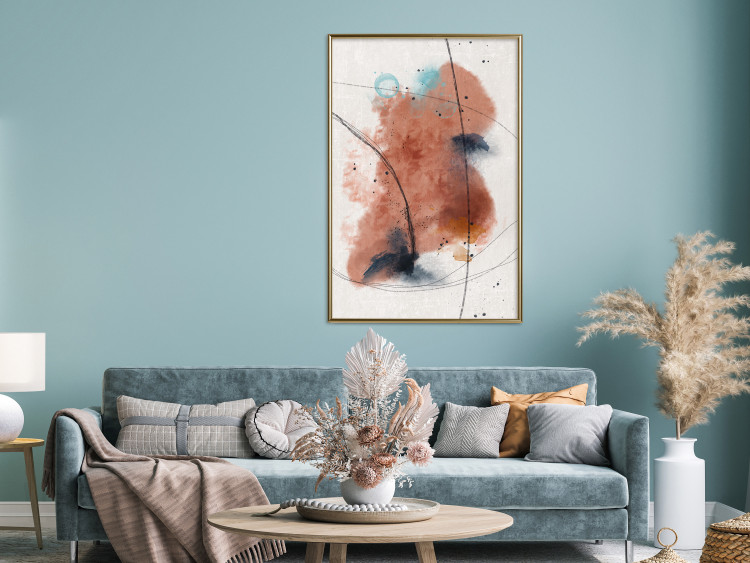 Poster Secret of the Future - artistic watercolor abstraction in blotches 137695 additionalImage 9