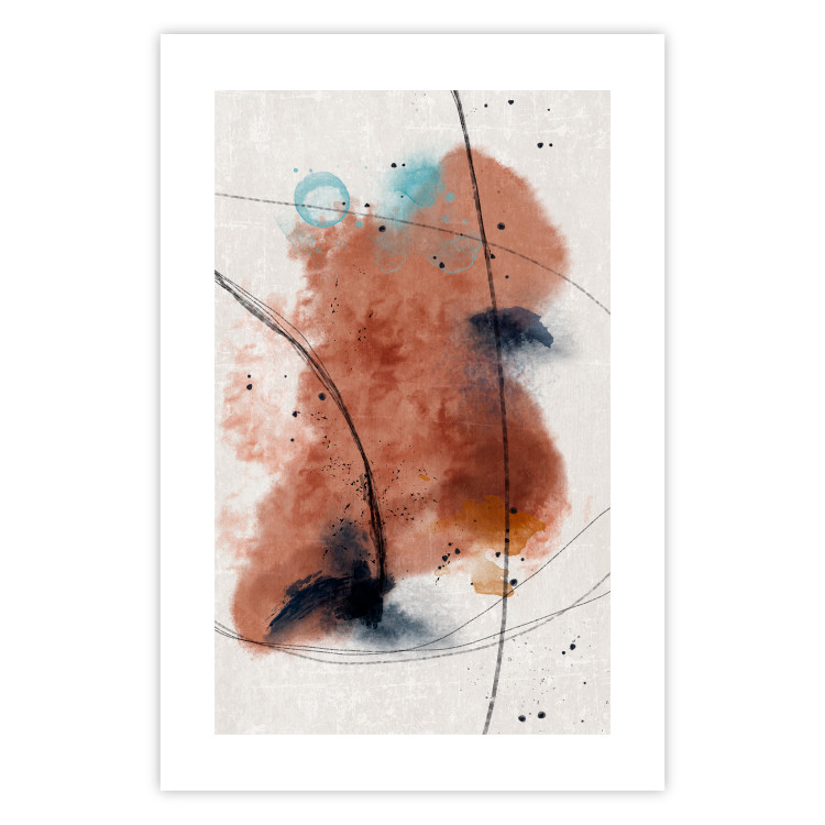 Poster Secret of the Future - artistic watercolor abstraction in blotches 137695 additionalImage 5