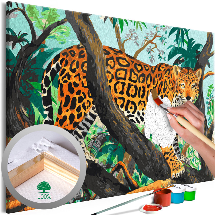 Paint by Number Kit Jungle Jaguar 138495