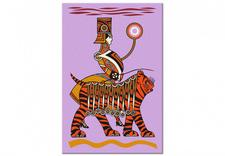 Paint by Number Kit Unusual Companion - Dressed up Man With an Orange Tiger 144095 additionalImage 6