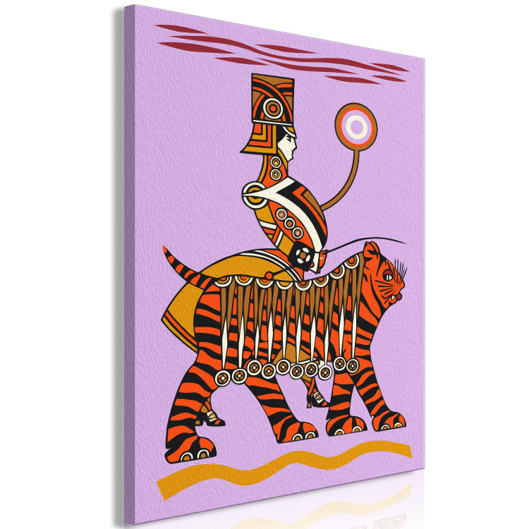 Paint by Number Kit Unusual Companion - Dressed up Man With an Orange Tiger 144095 additionalImage 5