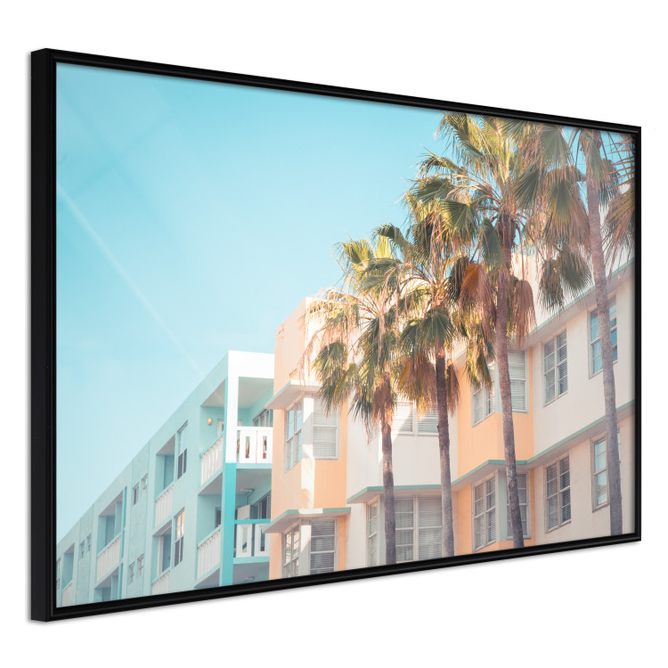 Poster The City of Miami - Palm Trees and the Florida Coast Architecture in Summer in Pastels 144495 additionalImage 6