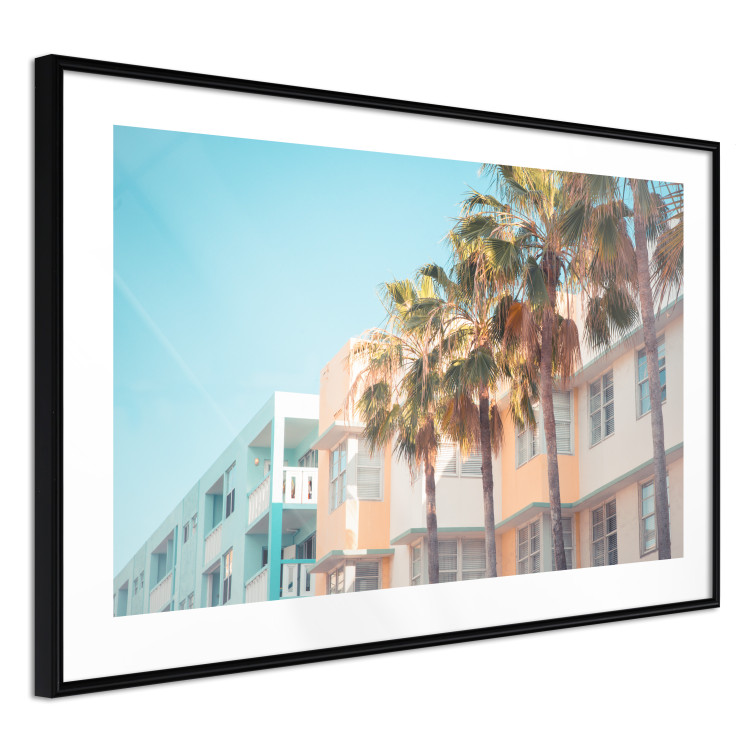 Poster The City of Miami - Palm Trees and the Florida Coast Architecture in Summer in Pastels 144495 additionalImage 8