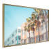 Poster The City of Miami - Palm Trees and the Florida Coast Architecture in Summer in Pastels 144495 additionalThumb 5
