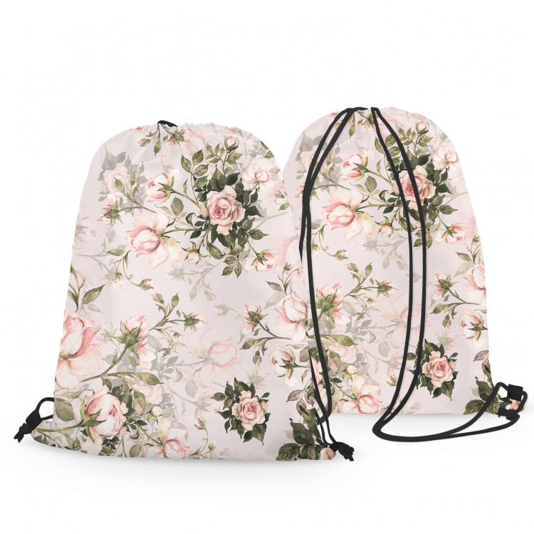 Backpack In a rose garden - flower composition in shades of green and pink 147695 additionalImage 3