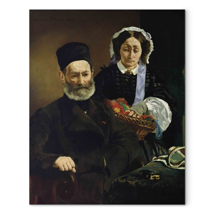 Canvas Portrait of Monsieur and Madame Auguste Manet 154895