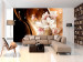 Wall Mural Magnolias on Branch - Abstract Composition of Flowers on Glamorous Background with Glow 64895