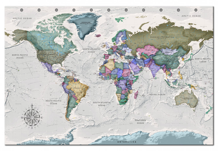 Cork Pinboard World Destinations (1 Part) Wide [Cork Map] 107206 additionalImage 2