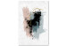 Canvas Beige Relief - Abstract Brush Strokes in Soft Tones 145506