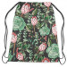 Backpack Cactus gallery - graphic composition of succulents on black background 147406 additionalThumb 2