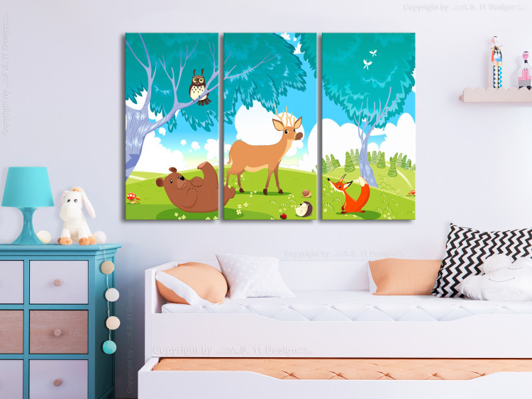 Canvas Friendly Animals (3 Parts) 106916 additionalImage 3