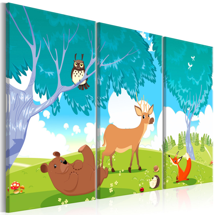 Canvas Friendly Animals (3 Parts) 106916 additionalImage 2