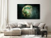 Canvas Primeval land - picture of the planet in blurry green colors 135016 additionalThumb 3