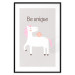 Poster Be Unique - Cheerful Unicorn and a Motivating Slogan for Kids 146616 additionalThumb 20