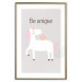 Poster Be Unique - Cheerful Unicorn and a Motivating Slogan for Kids 146616 additionalThumb 19