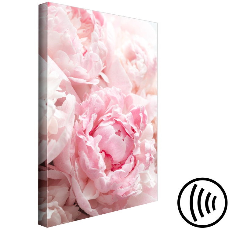 Canvas Blossoming Colors of Nature (1-part) - Peony Flower in Shades of Pink 118326 additionalImage 6