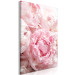 Canvas Blossoming Colors of Nature (1-part) - Peony Flower in Shades of Pink 118326 additionalThumb 2