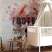 Wall Mural Hobby is football - red motif with ball and text in English 143326 additionalThumb 4