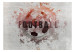 Wall Mural Hobby is football - red motif with ball and text in English 143326 additionalThumb 1