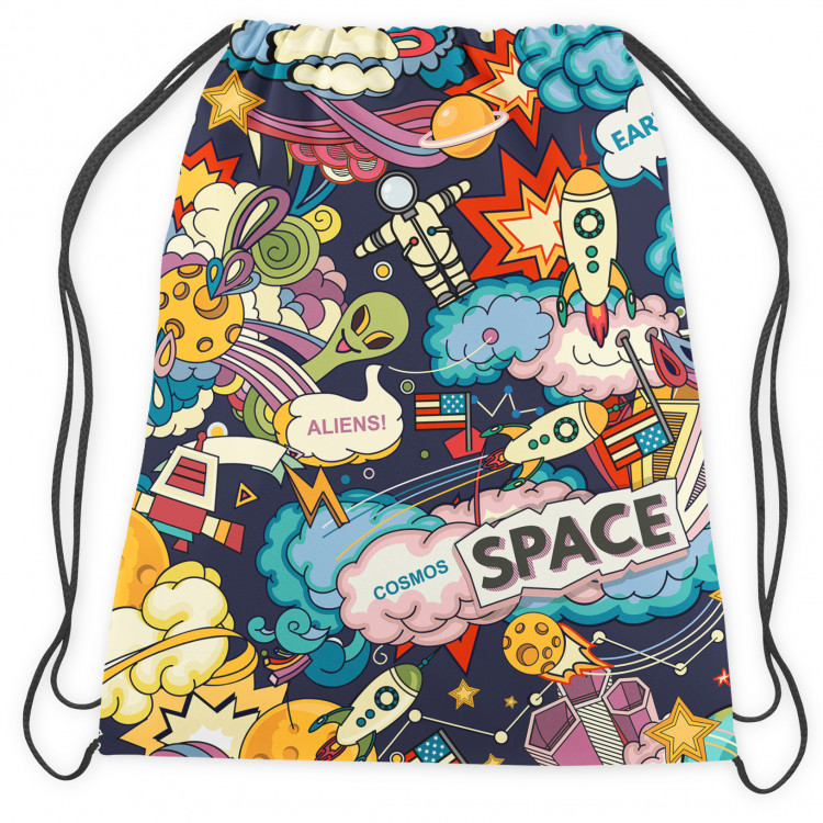 Backpack Space jittery - a comic book mot with planets and aliens 147426 additionalImage 3
