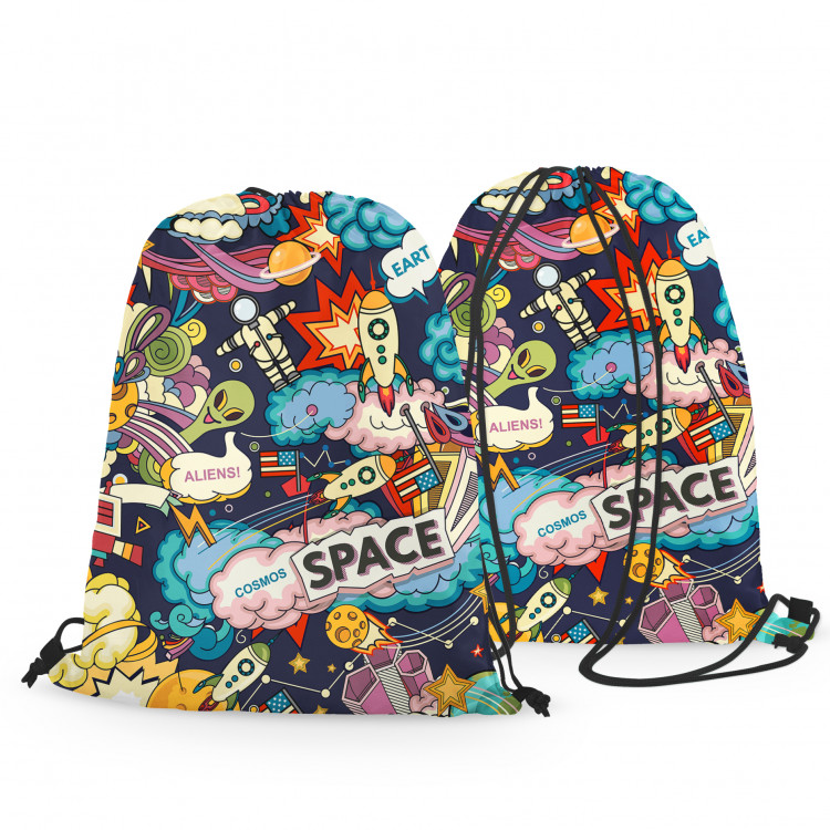 Backpack Space jittery - a comic book mot with planets and aliens 147426 additionalImage 2
