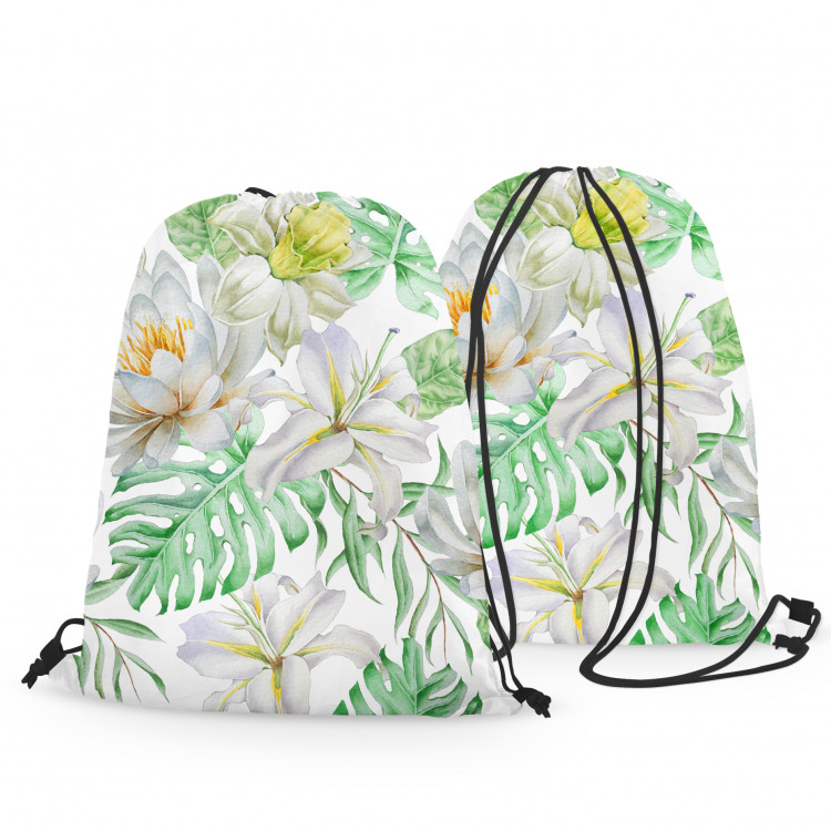 Backpack A crisp spring - a subtle floral composition in the cottagecore style 147526 additionalImage 3