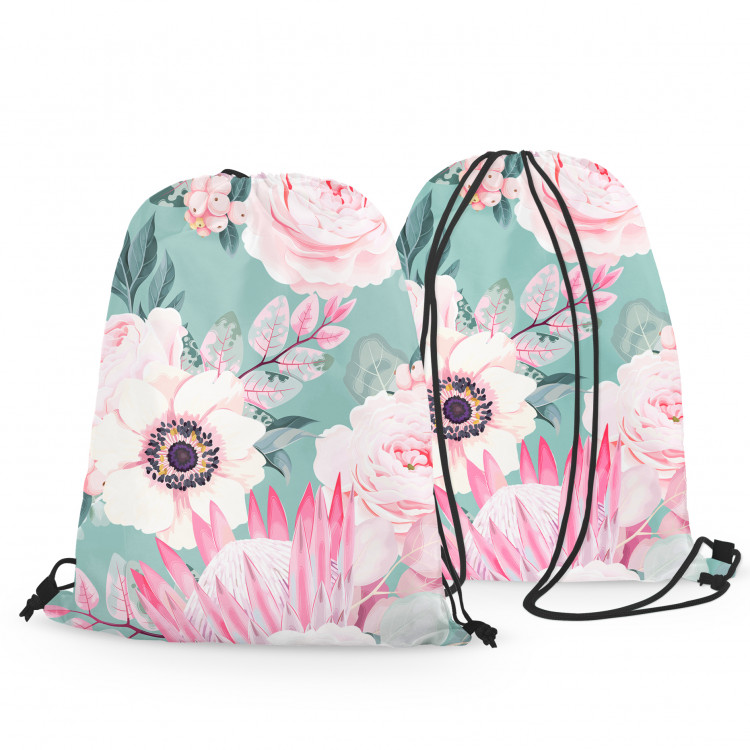 Backpack A floral dream - a pink and green motif inspired by nature 147626 additionalImage 3
