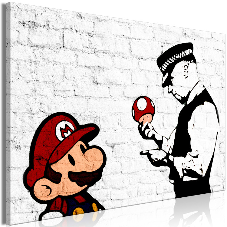 Large Canvas Mario Bros (Banksy) [Large Format] 137536 additionalImage 2