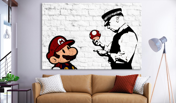 Large Canvas Mario Bros (Banksy) [Large Format] 137536 additionalImage 4