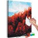 Paint by Number Kit Autumn Morning - Red Forest against the Blue Sky 146536 additionalThumb 5