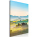 Canvas Tuscany Landscape - Photo of Green Fields at Sunrise 149836 additionalThumb 2