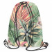 Backpack Rainforest flora - a floral pattern with white flowers and leaves 147646