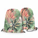 Backpack Rainforest flora - a floral pattern with white flowers and leaves 147646 additionalThumb 2