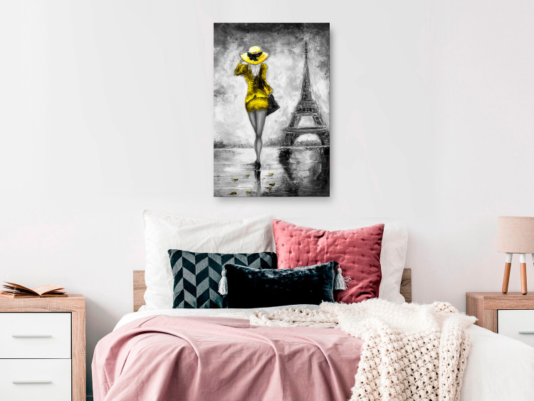 Canvas Parisian Woman (1 Part) Vertical Yellow 123056 additionalImage 3