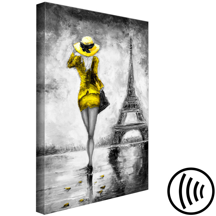 Canvas Parisian Woman (1 Part) Vertical Yellow 123056 additionalImage 6