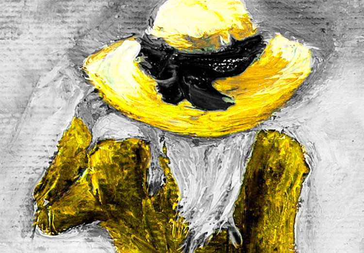 Canvas Parisian Woman (1 Part) Vertical Yellow 123056 additionalImage 5