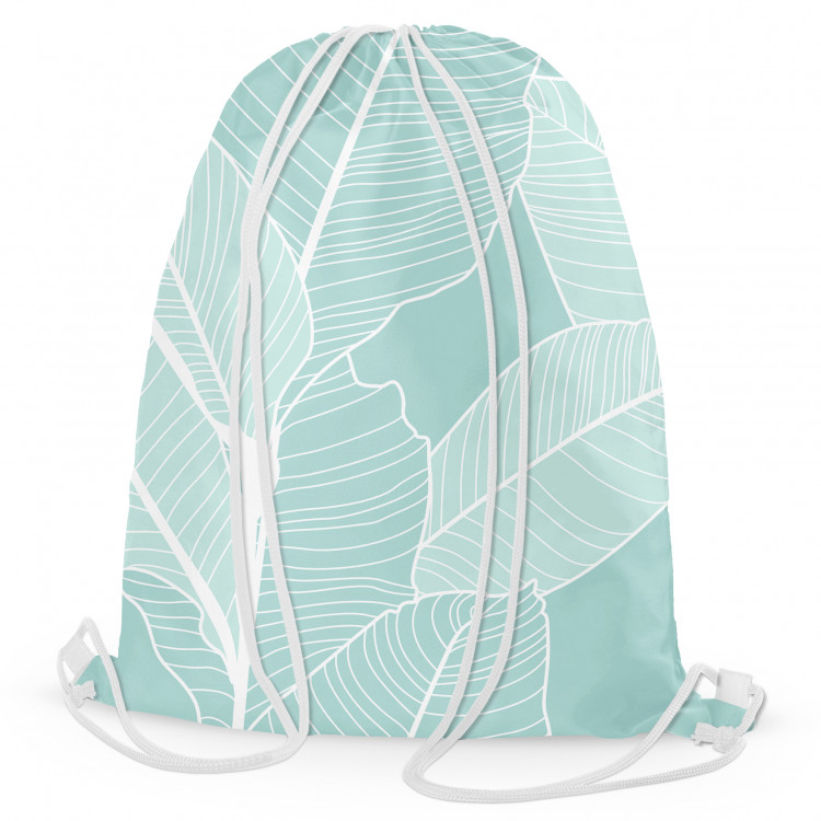 Backpack Ficus refreshment - a botanical glamour composition with white pattern 147456
