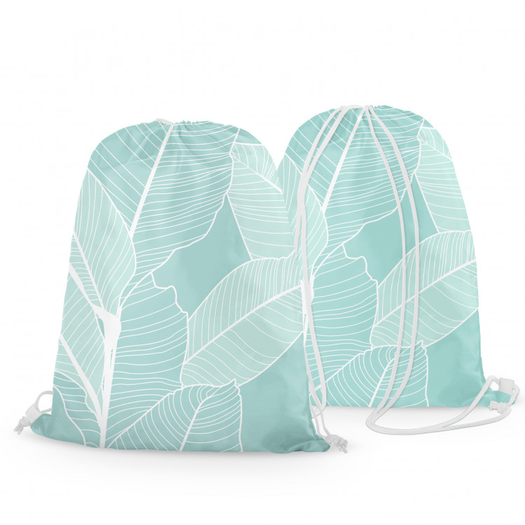 Backpack Ficus refreshment - a botanical glamour composition with white pattern 147456 additionalImage 3