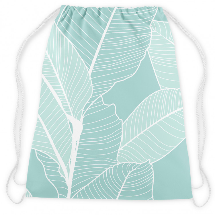 Backpack Ficus refreshment - a botanical glamour composition with white pattern 147456 additionalImage 2