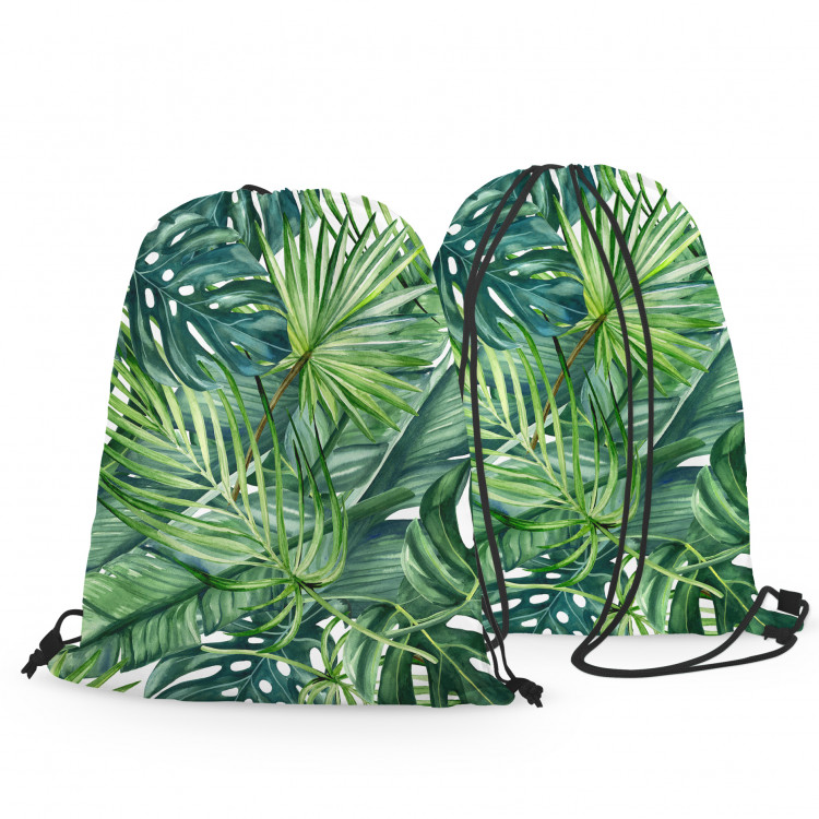 Backpack Green corner - leaves of various shapes, shown on a white background 147556 additionalImage 3