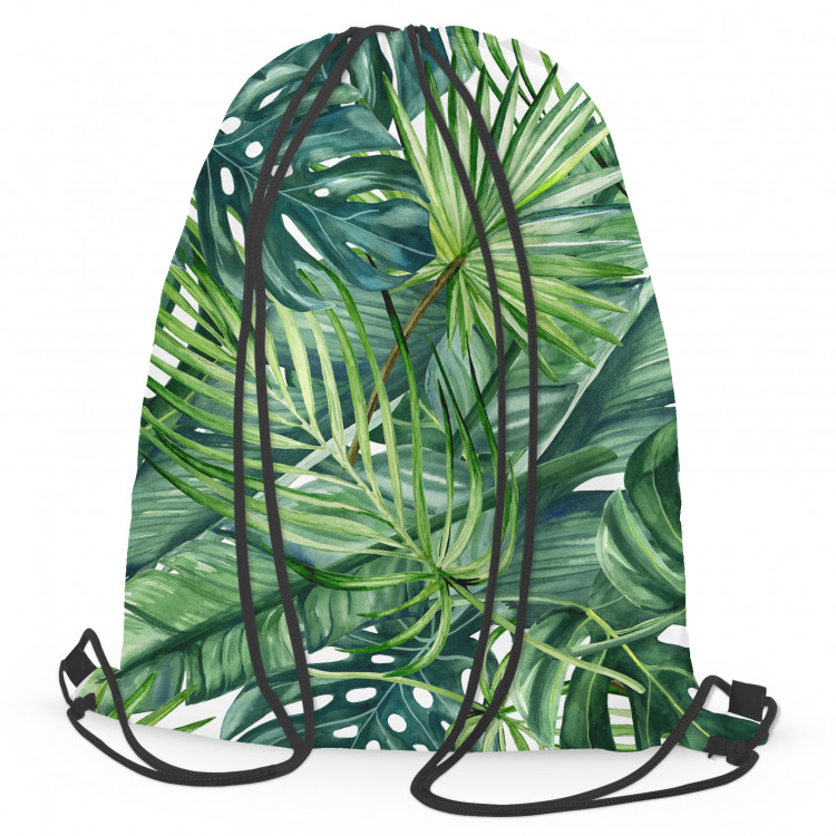 Backpack Green corner - leaves of various shapes, shown on a white background 147556 additionalImage 2