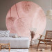 Round wallpaper Pastel Boho - Delicate Composition in Shades of Pink 151456 additionalThumb 2