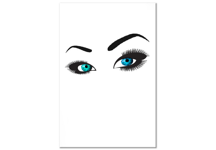 Canvas Subtle look - eyes in two colors and strongly emphasized eyelashes 117266