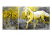 Canvas Horse in Forest Landscape (3-part) - Animal Amidst Colorful Trees 123066
