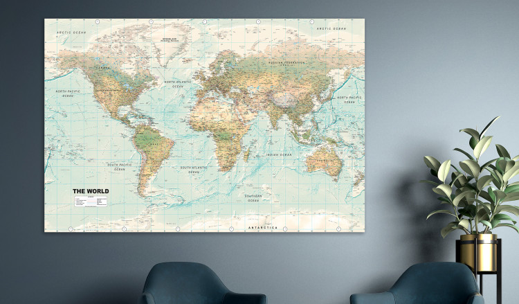 Large Canvas World Map: Beautiful World II [Large Format] 132366 additionalImage 5