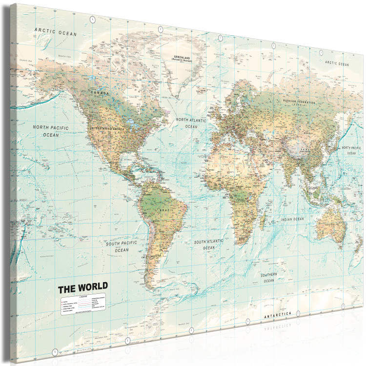 Large Canvas World Map: Beautiful World II [Large Format] 132366 additionalImage 2