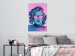 Canvas Blue Marilyn Monroe portrait - face of Norma Jeane on pink background 123476 additionalThumb 3